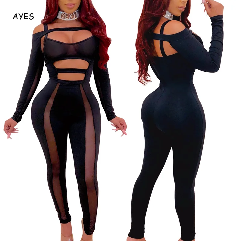 2021 Sexy Mesh Jumpsuit for Women Ladies See Through Party Jumpsuit Rompers Hollow Out Night Club Overalls Female Jumpsuits
2021 Sexy Mesh Jumpsuit for Women Ladies See Through Party Jumpsuit Rompers Hollow Out Night Club Overalls Female Jumpsuits