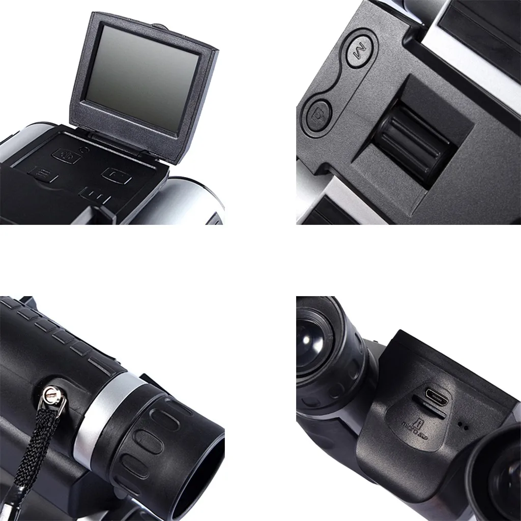 5M 2inch LCD 16GB Digital Camera with Binocular 12 Zoom Video Photo Recorder Camcorder for Bird Watching Football Game Concert
5M 2inch LCD 16GB Digital Camera with Binocular 12 Zoom Video Photo Recorder Camcorder for Bird Watching Football Game Concert