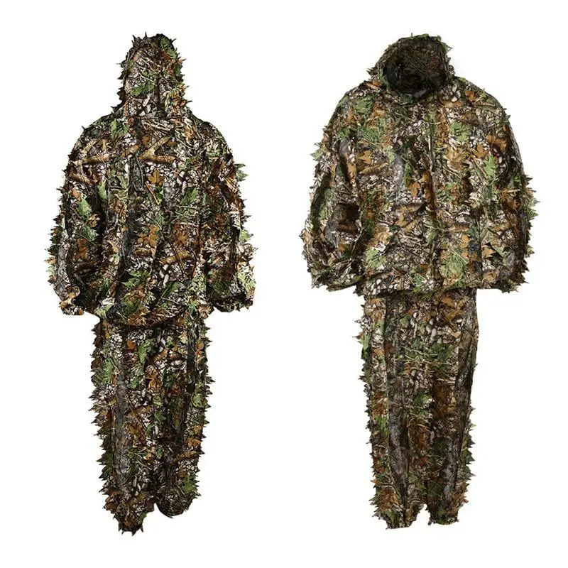 Hunting Clothes 3D Maple Camo Bionic Leaf Ghillie Suit Camouflage Jungle Bird Wildlife Observe Huntings Outfit Jacket and Pants
Hunting Clothes 3D Maple Camo Bionic Leaf Ghillie Suit Camouflage Jungle Bird Wildlife Observe Huntings Outfit Jacket and Pants