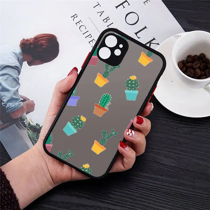 Lovely kawaii Cartoon cactus Phone Case matte transparent For iphone 7 8 11 12 plus mini x xs xr pro max cover
Lovely kawaii Cartoon cactus Phone Case matte transparent For iphone 7 8 11 12 plus mini x xs xr pro max cover