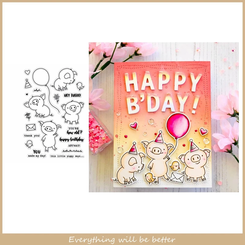 Mix Pig Cute Flower Words Sentence Letter Chick Animals Clear Silicone Stamps Make Cards DIY Scrapbook Crafts Embossing Paper
Mix Pig Cute Flower Words Sentence Letter Chick Animals Clear Silicone Stamps Make Cards DIY Scrapbook Crafts Embossing Paper