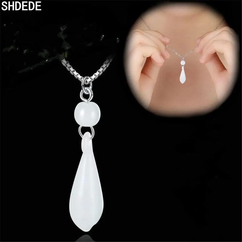 SHDEDE 925 Silver Necklace For Women Water Drop Pendants Hot Fashion Jewelry Gifts Casual Korea Stylish Accessories -WH124
SHDEDE 925 Silver Necklace For Women Water Drop Pendants Hot Fashion Jewelry Gifts Casual Korea Stylish Accessories -WH124