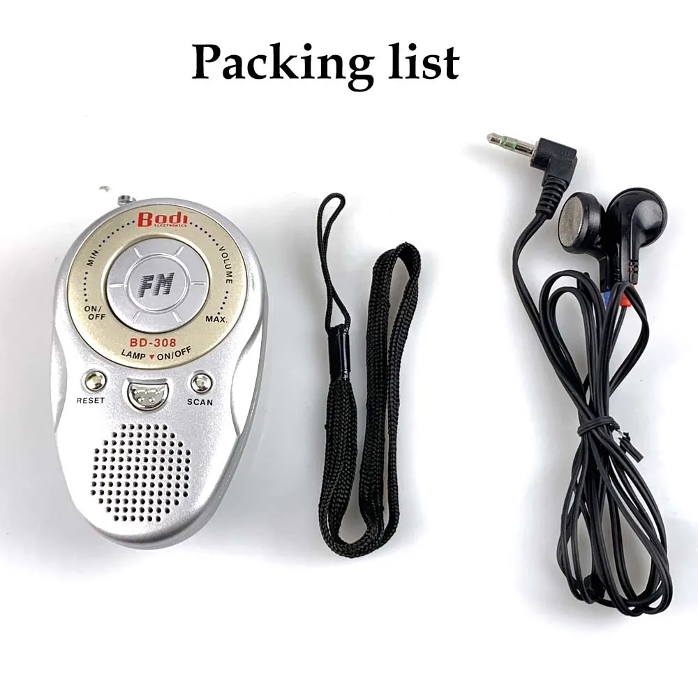 Mini Pocket FM Radio Portable Loudspeaker Receiver with Earphone Flashlight Telescopic Antenna Lanyard Design
Mini Pocket FM Radio Portable Loudspeaker Receiver with Earphone Flashlight Telescopic Antenna Lanyard Design