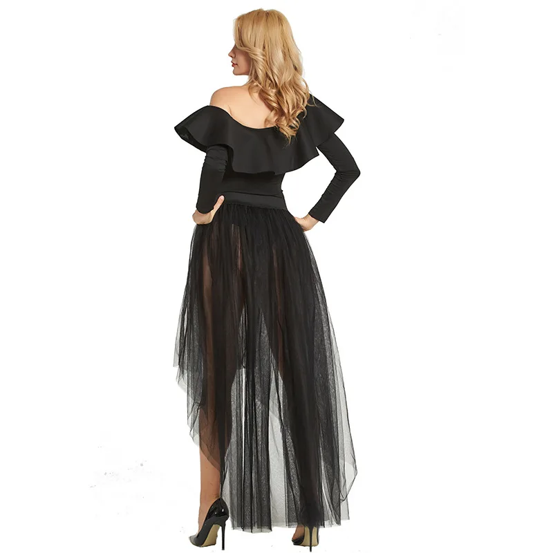 Design Sheer One Layer Black Maxi Sexy Skirt See Through Women Black Long Tulle Skirts
Design Sheer One Layer Black Maxi Sexy Skirt See Through Women Black Long Tulle Skirts