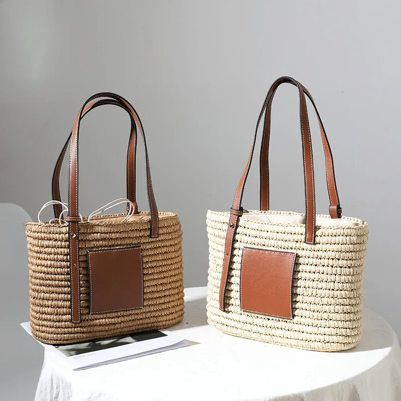 2021 new straw woven bag fashion one shoulder hand woven square vegetable basket women's bag
2021 new straw woven bag fashion one shoulder hand woven square vegetable basket women's bag