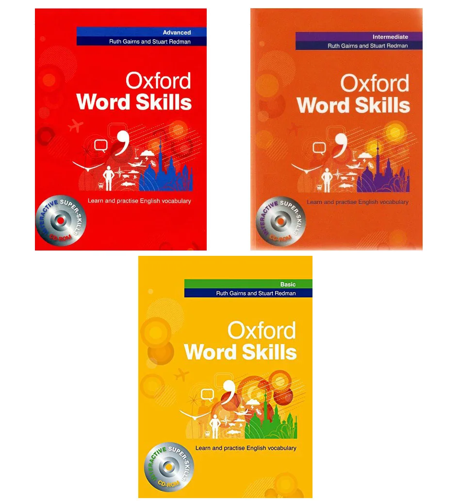 3PCS Oxford Word Skills Basic / Intermediate / Advanced Learn and Practise English Vocabulary Textbook Workbook
3PCS Oxford Word Skills Basic / Intermediate / Advanced Learn and Practise English Vocabulary Textbook Workbook