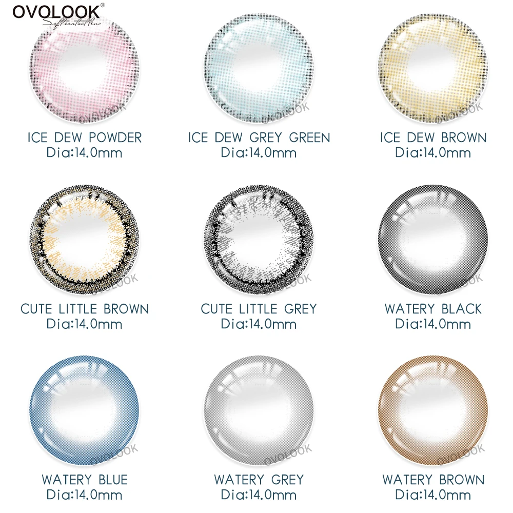 OVOLOOK-2pcs/Pair Color Contact Lenses Natural Bright Eye Contacts Lens With Colored Contact Lenses for Eyes Gray Blue Yearly
OVOLOOK-2pcs/Pair Color Contact Lenses Natural Bright Eye Contacts Lens With Colored Contact Lenses for Eyes Gray Blue Yearly