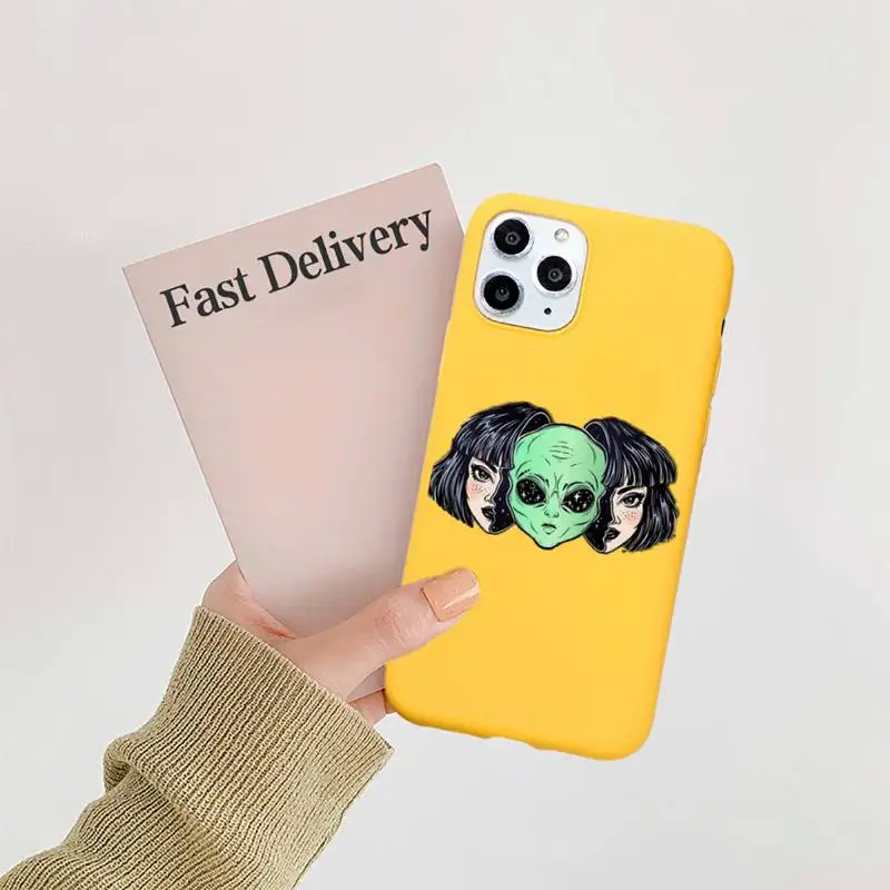 Aesthetics Cartoon alien space Phone Case Candy Color Yellow for iPhone 11 12 pro XS MAX 8 7 6 6S Plus X 5S SE 2020 XR
Aesthetics Cartoon alien space Phone Case Candy Color Yellow for iPhone 11 12 pro XS MAX 8 7 6 6S Plus X 5S SE 2020 XR