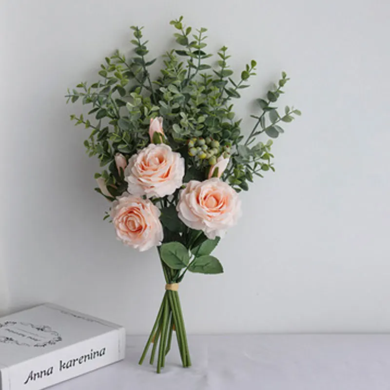 European single bouquet of fake roses simulation flowers manufacturers home decoration wedding holding flower wall fake flowers
European single bouquet of fake roses simulation flowers manufacturers home decoration wedding holding flower wall fake flowers