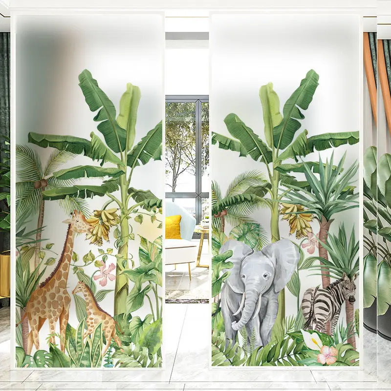 Rainforest Static Cling Stained glass Film PVC Privacy Protection Frosted 3D sticker For bathroom home Decoration window tint
Rainforest Static Cling Stained glass Film PVC Privacy Protection Frosted 3D sticker For bathroom home Decoration window tint