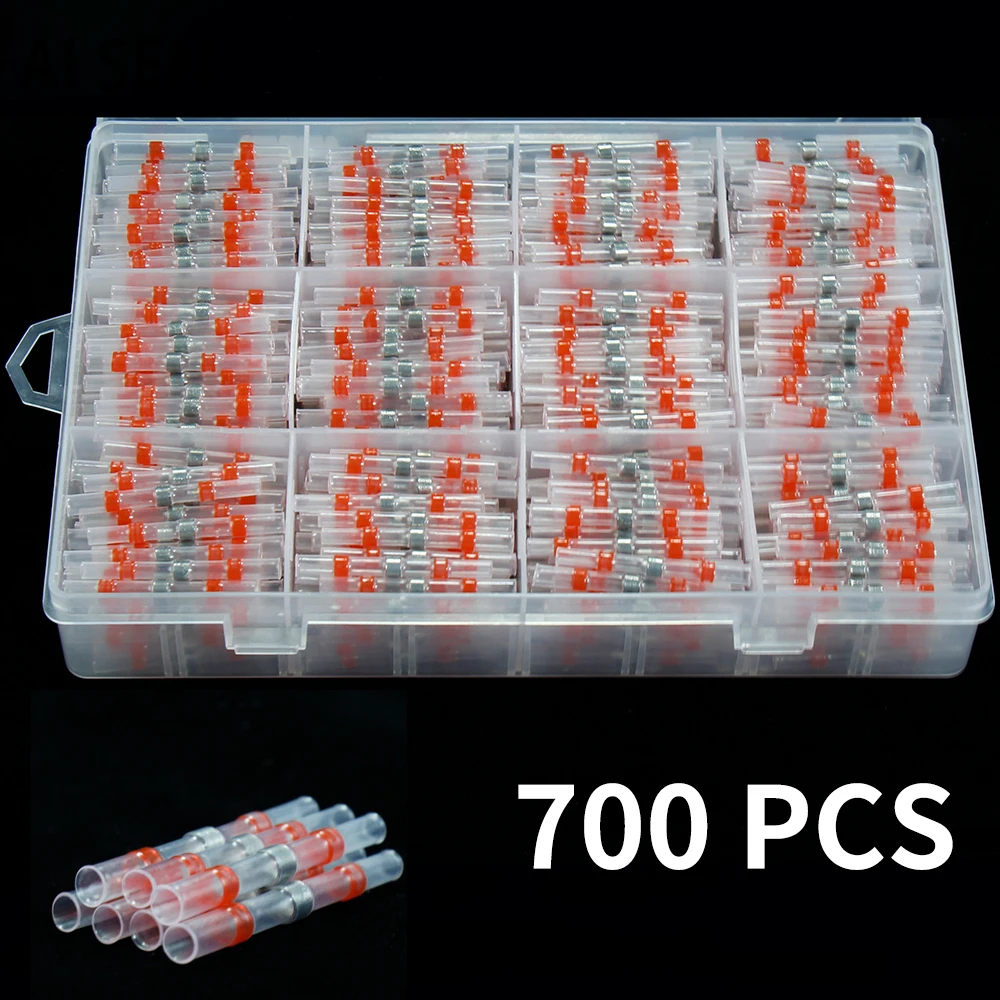 50-700pcs Solder Seal Wire Connectors - Heat Shrink Butt Connectors - Solder Kit - Automotive Marine Terminals Waterproof Red
50-700pcs Solder Seal Wire Connectors - Heat Shrink Butt Connectors - Solder Kit - Automotive Marine Terminals Waterproof Red