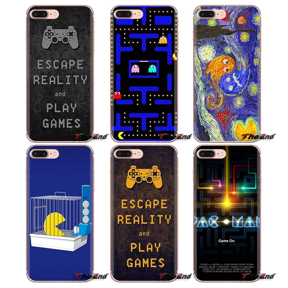 Аркадная игра Pac man PACMAN искусство ТПУ чехол Чехлы для HTC One U11 U12 X9 M7 M8 A9 M9 M10 E9 Plus Desire 630