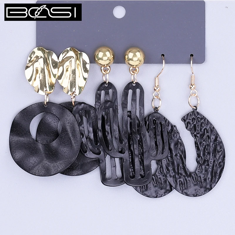 BOSI Women set earrings fashion jewelry drop earrings set minimalist long earrings black bohemian simple earring girls boho new
BOSI Women set earrings fashion jewelry drop earrings set minimalist long earrings black bohemian simple earring girls boho new
