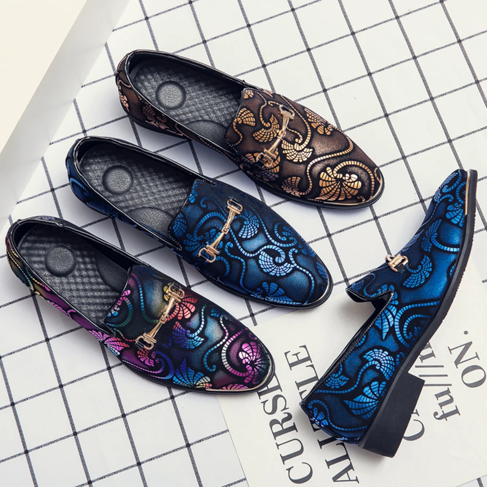 New high-end customized men's retro printed leather shoes, fashionable British casual plus size men's shoes, dress shoes
New high-end customized men's retro printed leather shoes, fashionable British casual plus size men's shoes, dress shoes