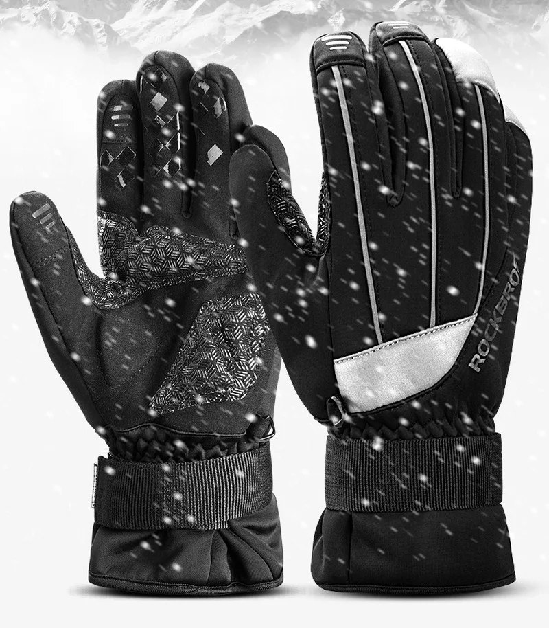 ROCKBROS Bike Gloves Anti-slip Warm Fleece Cycling Winter Waterproof Touch Screen Reflective Bicycle Gloves For Skiing Snowboard
ROCKBROS Bike Gloves Anti-slip Warm Fleece Cycling Winter Waterproof Touch Screen Reflective Bicycle Gloves For Skiing Snowboard