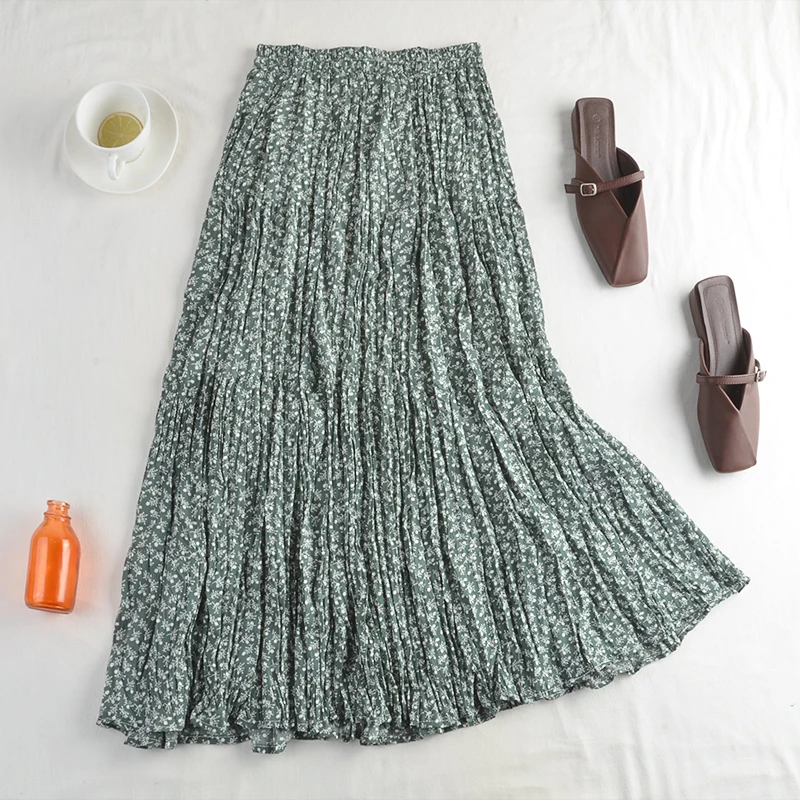 Summer Autumn New 2021 Elegant Floral Leopard Print Tulle Long Pleated Skirts Women's High Waist Loose Chic Skirt Female
Summer Autumn New 2021 Elegant Floral Leopard Print Tulle Long Pleated Skirts Women's High Waist Loose Chic Skirt Female