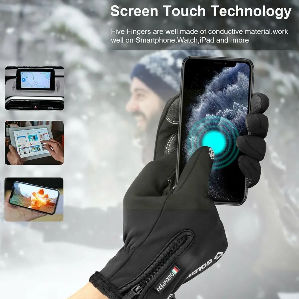 Motorcycle Gloves Moto Gloves Winter Thermal Fleece Lined Motorbike Non-slip Riding Winter Resistant Water Screen Gloves L0N9
Motorcycle Gloves Moto Gloves Winter Thermal Fleece Lined Motorbike Non-slip Riding Winter Resistant Water Screen Gloves L0N9