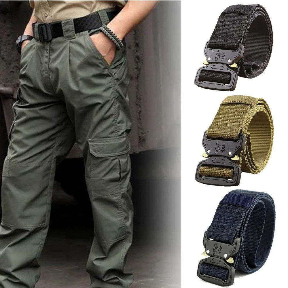 New Adjustable Nylon Men's Belt Army Tactical Belt Molle Military Combat Belts Knock Off Emergency Survival Waist Belts
New Adjustable Nylon Men's Belt Army Tactical Belt Molle Military Combat Belts Knock Off Emergency Survival Waist Belts