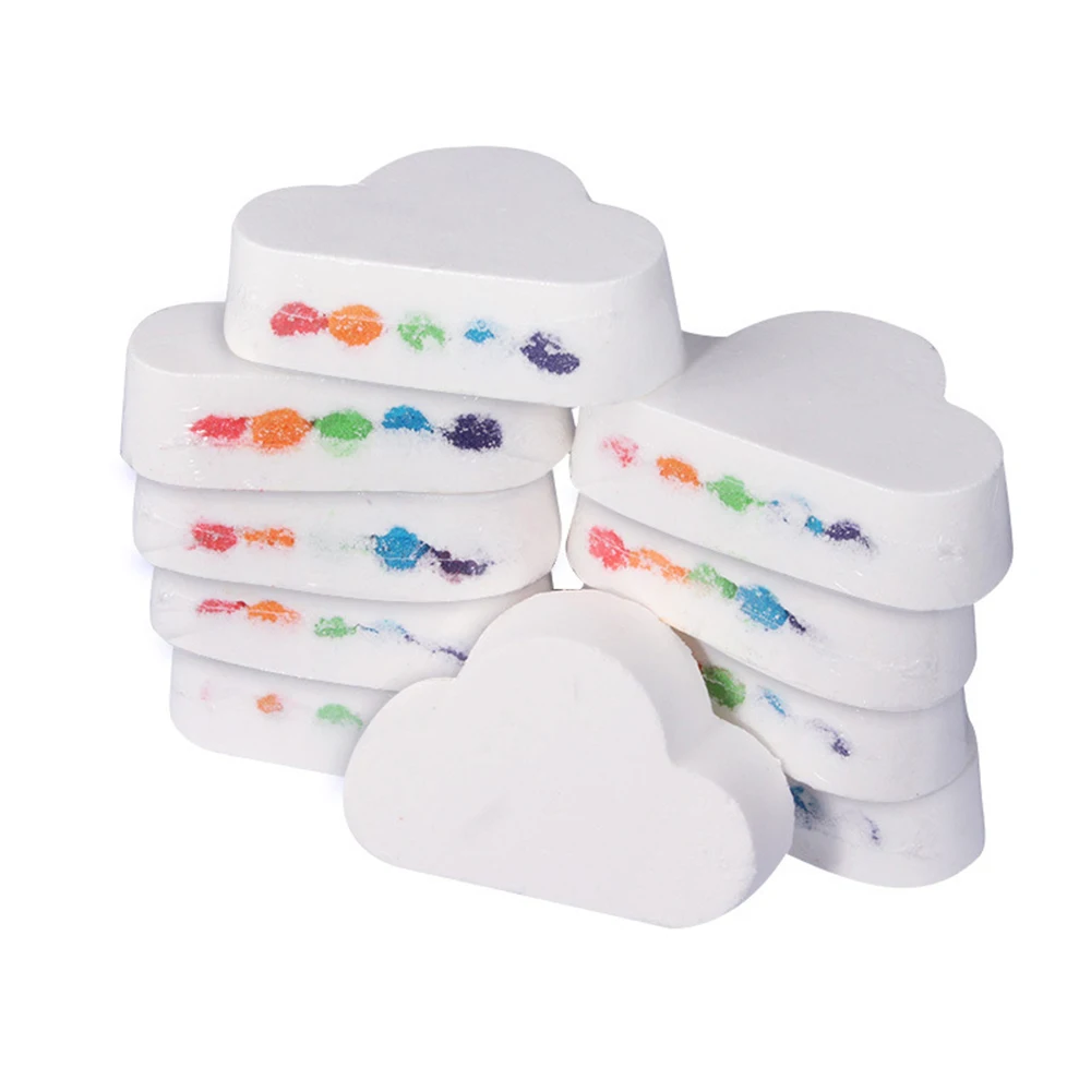 1pc Natural Skin Care Cloud Rainbow Bath Salt Exfoliating Moisturizing Bubble Bath Bombs Ball Essential Supplies
1pc Natural Skin Care Cloud Rainbow Bath Salt Exfoliating Moisturizing Bubble Bath Bombs Ball Essential Supplies