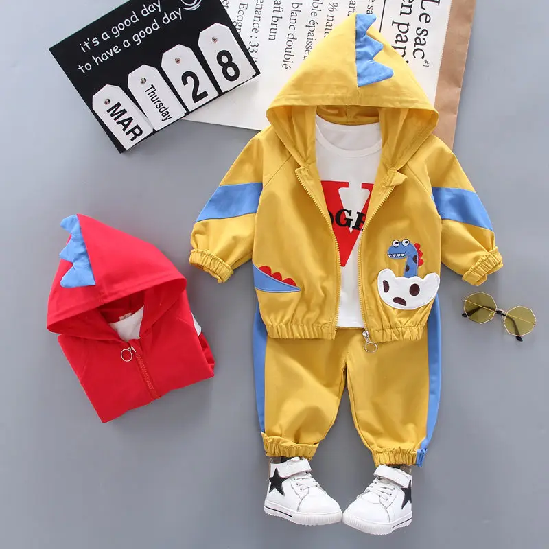 Spring Baby Boy Girl Clothing Suits Toddler Infant Clothes Suits Cartoon Coats T Shirt Pants Dinosaur Designs Children Costume
Spring Baby Boy Girl Clothing Suits Toddler Infant Clothes Suits Cartoon Coats T Shirt Pants Dinosaur Designs Children Costume