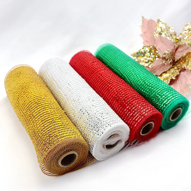 26cm*10 Yards/Roll Christmas Decoration Gauze Holiday Festival Supplies Party DIY Gold Wire Mesh Cloth Bow Flower Packing Net
26cm*10 Yards/Roll Christmas Decoration Gauze Holiday Festival Supplies Party DIY Gold Wire Mesh Cloth Bow Flower Packing Net