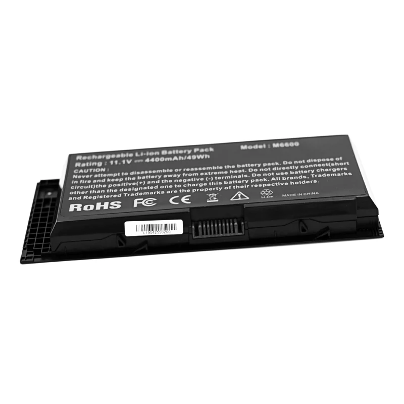 11.1V Laptop Battery FV993 For DELL Precision M6600 M6700 M6800 M4800 M4600 FJJ4W T3NT1 PG6RC R7PND OTN1K5 N71FM 4400mAh
11.1V Laptop Battery FV993 For DELL Precision M6600 M6700 M6800 M4800 M4600 FJJ4W T3NT1 PG6RC R7PND OTN1K5 N71FM 4400mAh