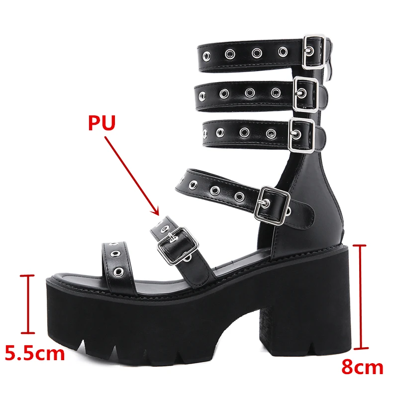 NEW. MDUG Sexy Belt Rivets Women Platform Sandals Open Toe Wedges Gladiator Ladies Shoes Black Zipper Soft Leather Casual Pumps
NEW. MDUG Sexy Belt Rivets Women Platform Sandals Open Toe Wedges Gladiator Ladies Shoes Black Zipper Soft Leather Casual Pumps