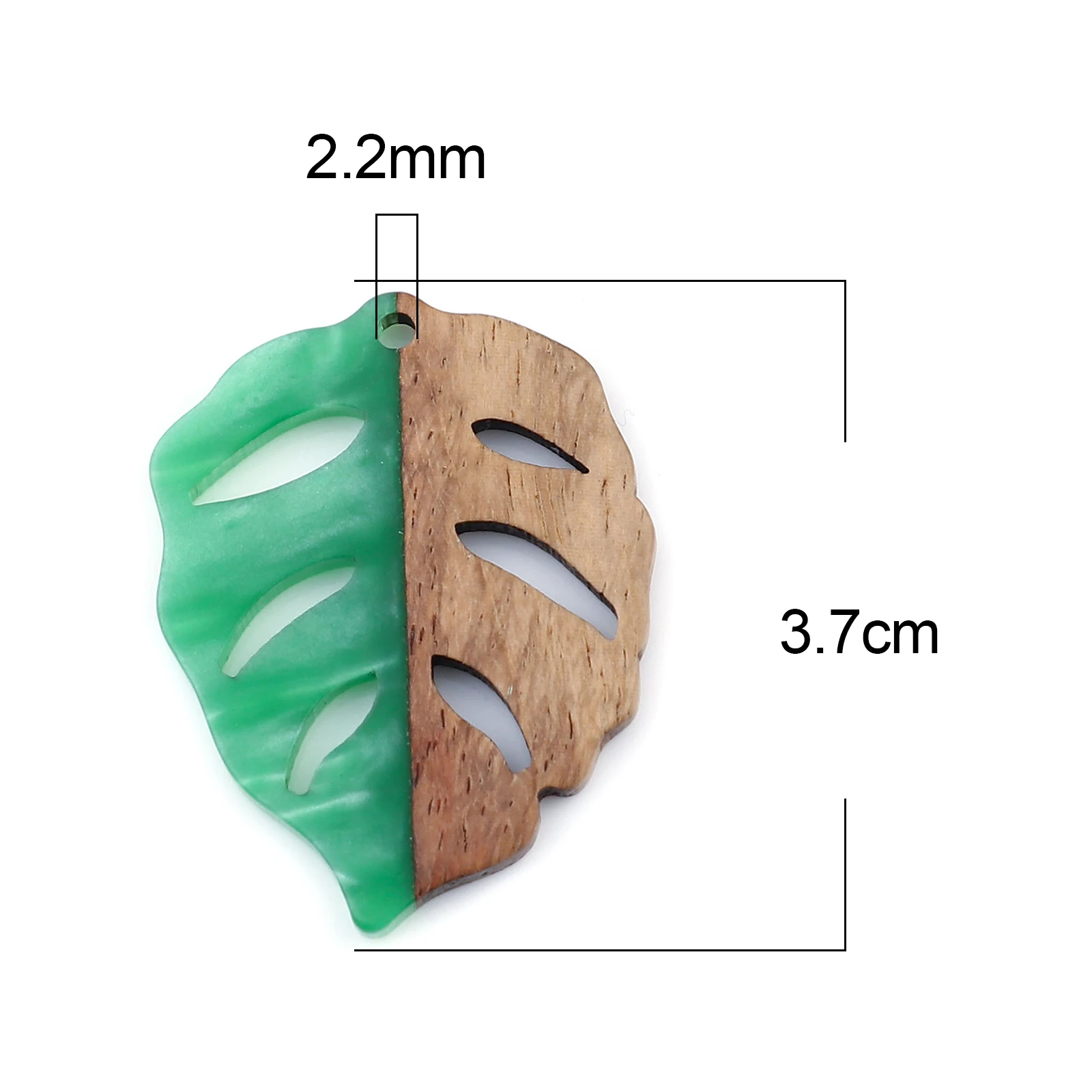 Doreen Box Leaf Charms Pendants Resin & Wood Effect Resin Pendants Leaf Natural for DIY Jewelry Making 3.7cm x 2.8cm, 3 PCs
Doreen Box Leaf Charms Pendants Resin & Wood Effect Resin Pendants Leaf Natural for DIY Jewelry Making 3.7cm x 2.8cm, 3 PCs