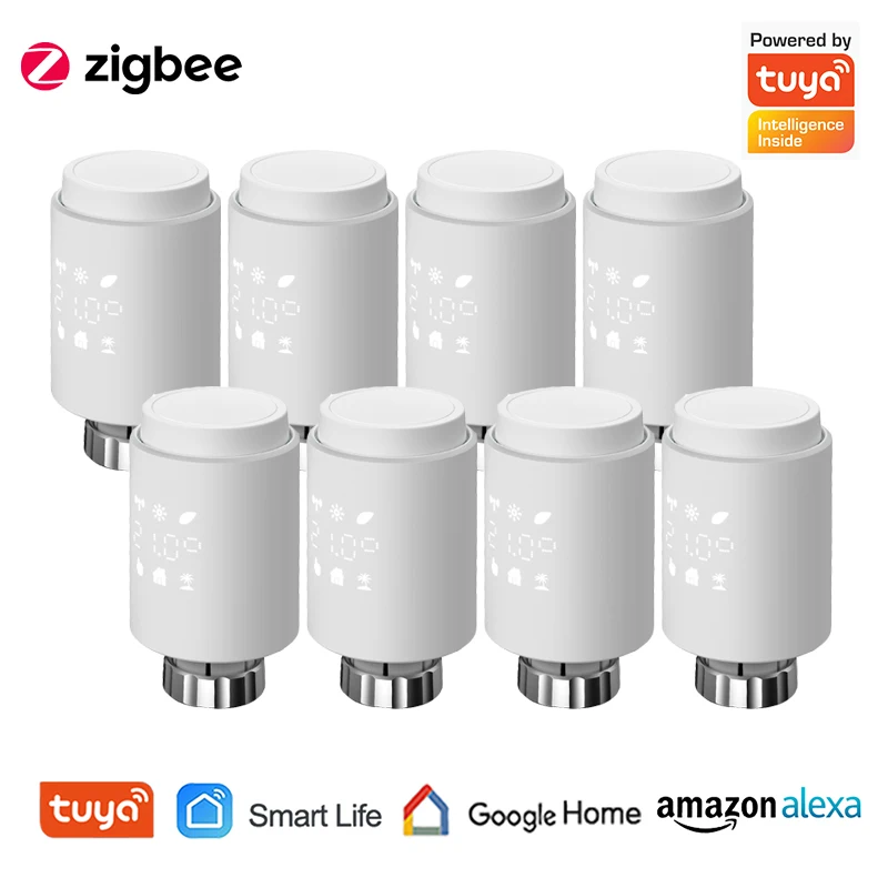 1/2/3/4/5Pcs Tuya ZigBee Smart Radiator Actuator Programmable Thermostatic Temperature Controller Works With Alexa Google Home
1/2/3/4/5Pcs Tuya ZigBee Smart Radiator Actuator Programmable Thermostatic Temperature Controller Works With Alexa Google Home