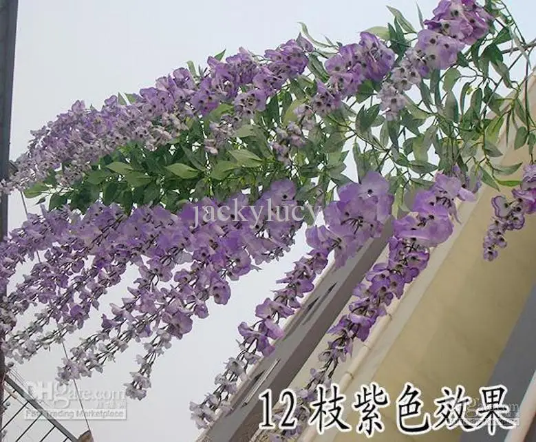 Upscale Artificial Silk Flower Vine Home Decor Simulation Wisteria Garland Craft Ornament For Wedding Party Decorations
Upscale Artificial Silk Flower Vine Home Decor Simulation Wisteria Garland Craft Ornament For Wedding Party Decorations