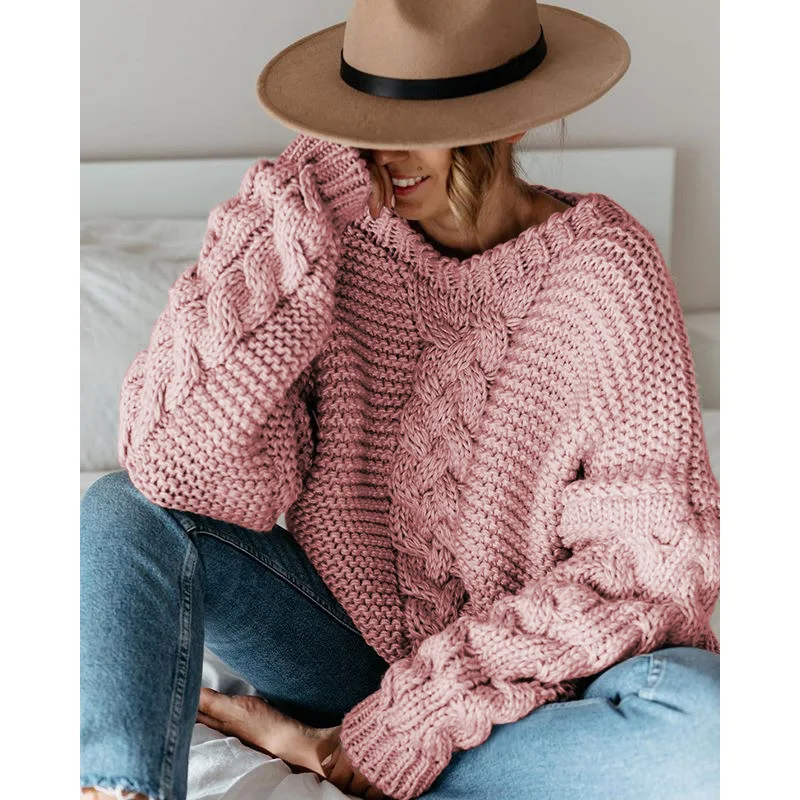 2020 autumn and winter Ladies Fashion Sweater Women Casual Long Sleeve Knitted Sweaters Top Loose Pullover Jumpers Plus size
2020 autumn and winter Ladies Fashion Sweater Women Casual Long Sleeve Knitted Sweaters Top Loose Pullover Jumpers Plus size