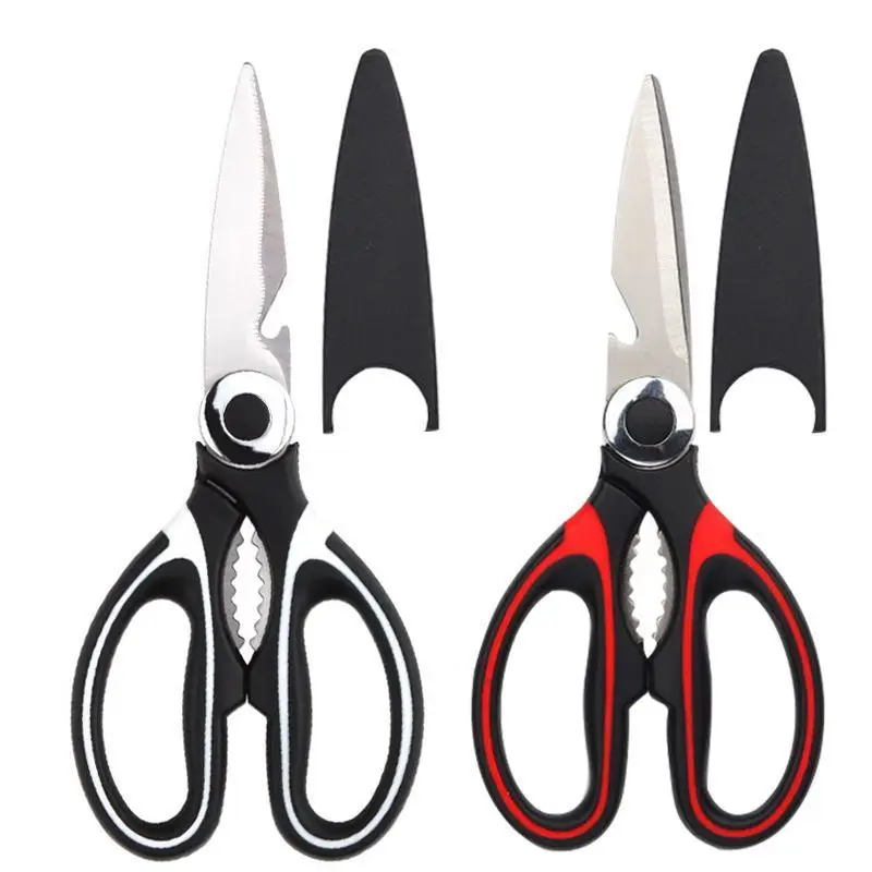 Household multifunctional kitchen scissors, wine opening scissors, fish scale scissors, stainless steel scissors
Household multifunctional kitchen scissors, wine opening scissors, fish scale scissors, stainless steel scissors