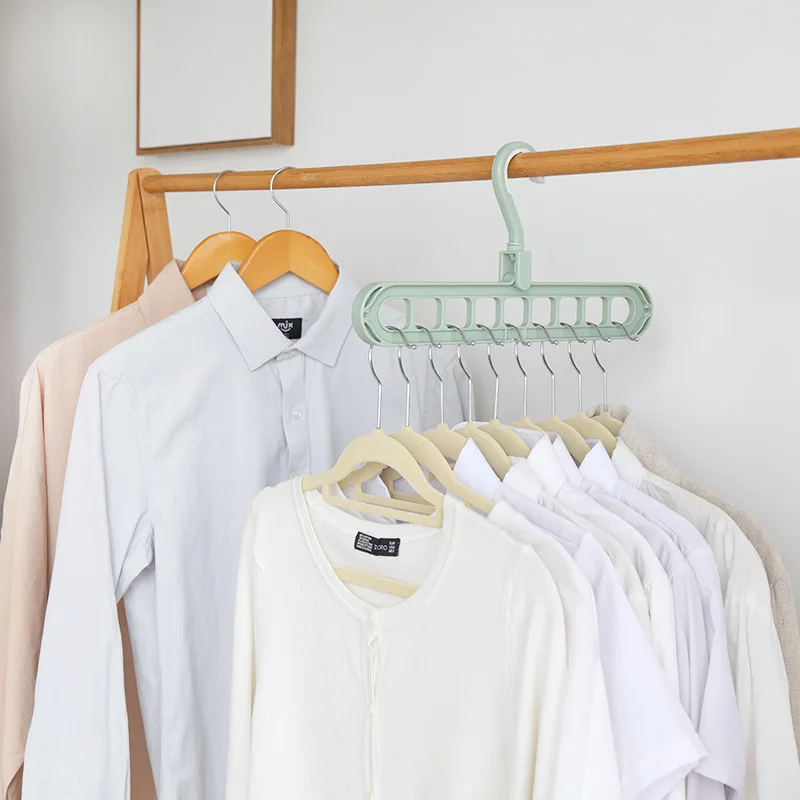 9 Holes Rotatable Clothing Tie Hanger Hook Balcony Coat Hangers Plastic Wardrobe Storage Rack for Underwear Silk Scarf
9 Holes Rotatable Clothing Tie Hanger Hook Balcony Coat Hangers Plastic Wardrobe Storage Rack for Underwear Silk Scarf