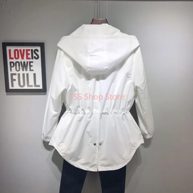 2021 New Autumn Women's Jacket Long Sleeve Casual Hooded Jackets Female Windbreaker Loose Basic Coat Outwear Plus Size
2021 New Autumn Women's Jacket Long Sleeve Casual Hooded Jackets Female Windbreaker Loose Basic Coat Outwear Plus Size