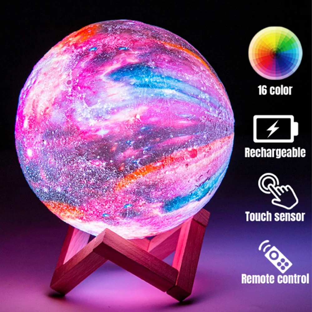 3D Printing Moon Lamp Galaxy Moon Light Kids Night Light 16 Color Change Touch and Remote Control Galaxy Light as Gifts Dropship
3D Printing Moon Lamp Galaxy Moon Light Kids Night Light 16 Color Change Touch and Remote Control Galaxy Light as Gifts Dropship