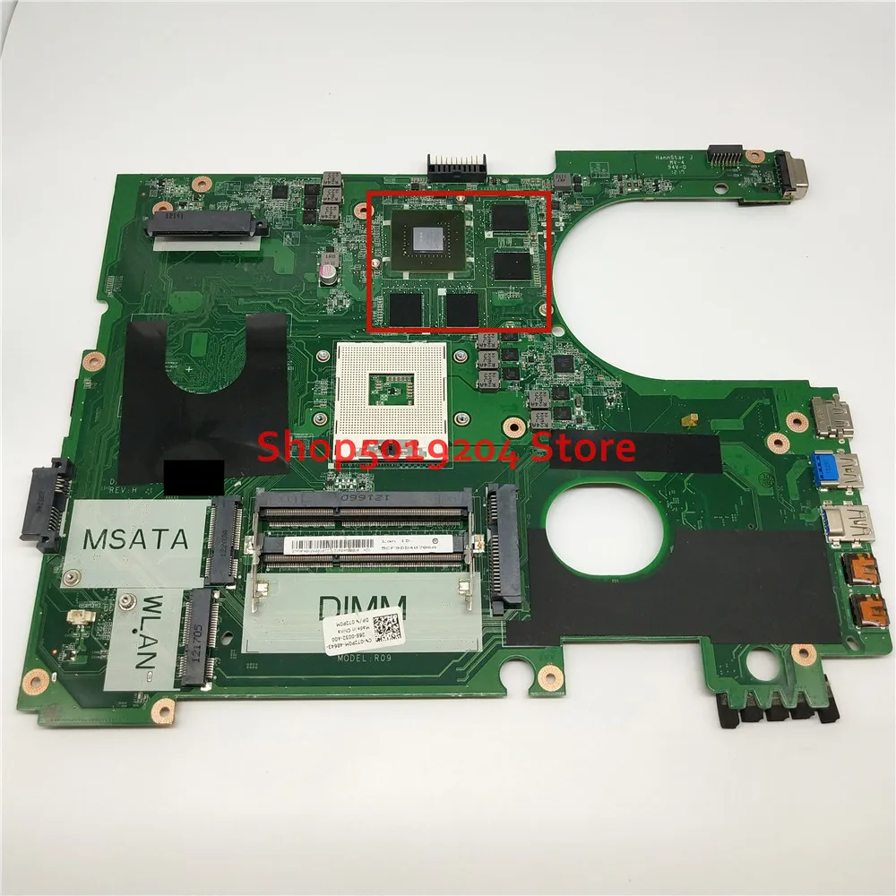 Материнская плата для ноутбука DELL 7720 5720 R09 фотосессия 072P0M 72P0M DA0R09MB6H1 DA0R09MB6H3 17R N7720