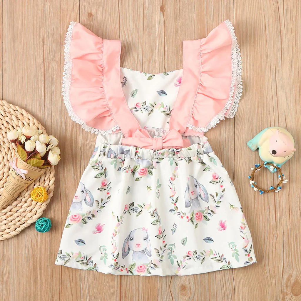 New Baby Girls Dress Easter Day Cartoon Rabbit Print Backless Ruffle Dresses Sweet Ctue Child Clothes 2020 Summer Costume
New Baby Girls Dress Easter Day Cartoon Rabbit Print Backless Ruffle Dresses Sweet Ctue Child Clothes 2020 Summer Costume