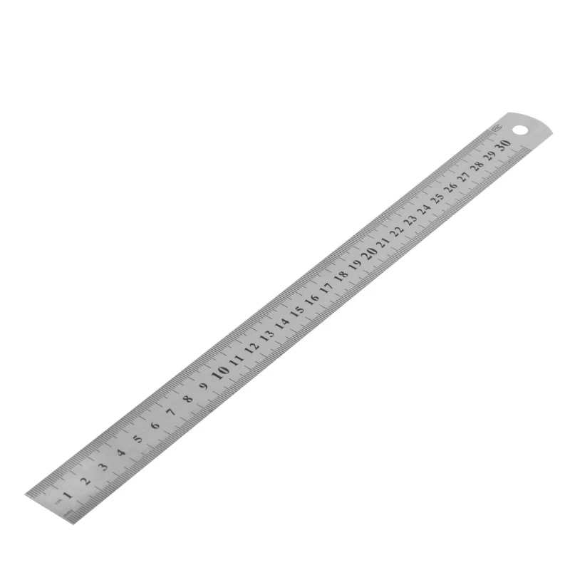 30CM 12"Steel Stainless Pocket Pouch Metric Metal Ruler Measurement Double Sided 652A 
30CM 12"Steel Stainless Pocket Pouch Metric Metal Ruler Measurement Double Sided 652A