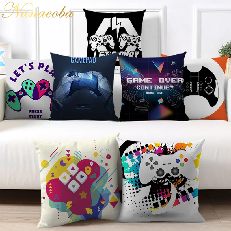 Nanacoba Decorative Pillows Cover for Sofa Chairs Seat Cushion Covers Gamepad Print Square Soft Throw Pillowcase Home Decoration
Nanacoba Decorative Pillows Cover for Sofa Chairs Seat Cushion Covers Gamepad Print Square Soft Throw Pillowcase Home Decoration