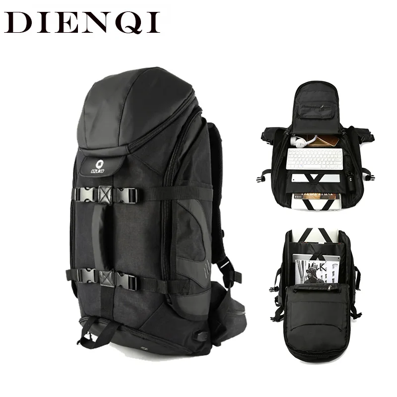 

DIENQI Men's Bag Travel Bags Hand Luggage Man Bags Large Capacity Outdoor Backpack Carry on Luggages Duffel Bag Travel Totes