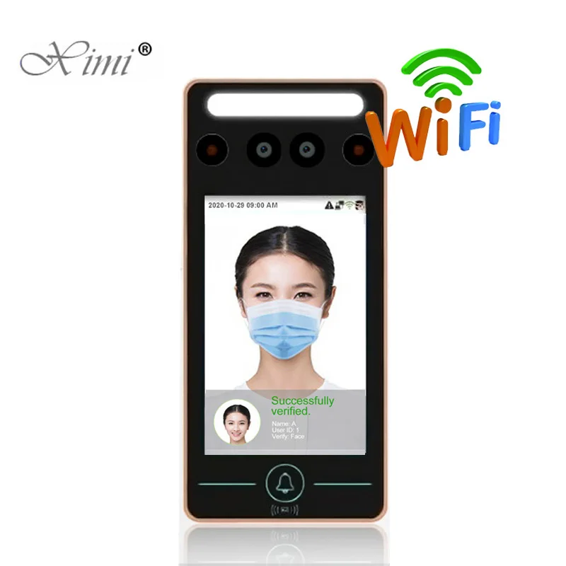 

WIFI TCP/IP SpeedFace Visible Light Dynamic Face Facial Recognition Palm RFID Employee Time Attendance Access Control System