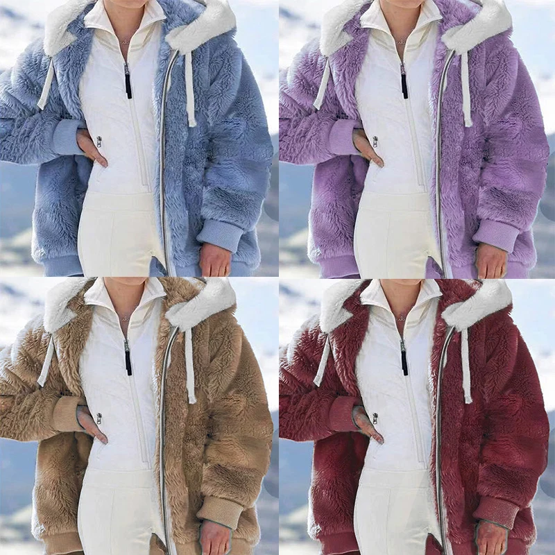 Outwear Jacket Overcoat Daily Wear Hooded Fashion Winter Warm Coat Patchwork Plush Coat Suitable For 25-29 Year Old Women
Outwear Jacket Overcoat Daily Wear Hooded Fashion Winter Warm Coat Patchwork Plush Coat Suitable For 25-29 Year Old Women