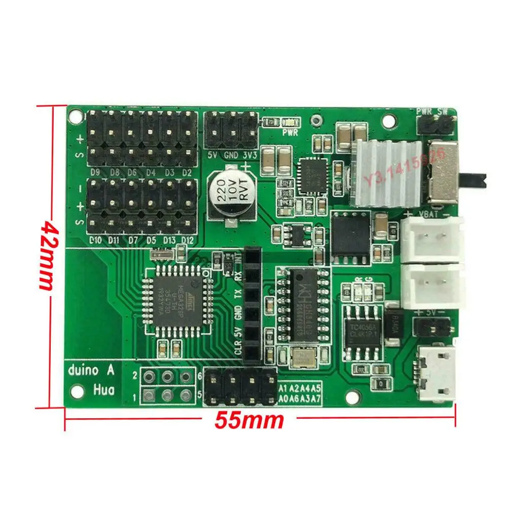 HuaDuino - Arduino Compatible Board with Lithium Battery Power Up & Charging DIY
HuaDuino - Arduino Compatible Board with Lithium Battery Power Up & Charging DIY