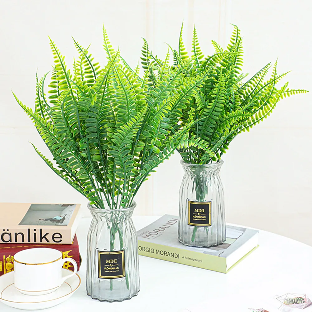 7 Fork Artificial Plants Eucalyptus Grass Plastic Ferns Green Leaves Fake Flower Plant Wedding Home Decoration Table Decors
7 Fork Artificial Plants Eucalyptus Grass Plastic Ferns Green Leaves Fake Flower Plant Wedding Home Decoration Table Decors