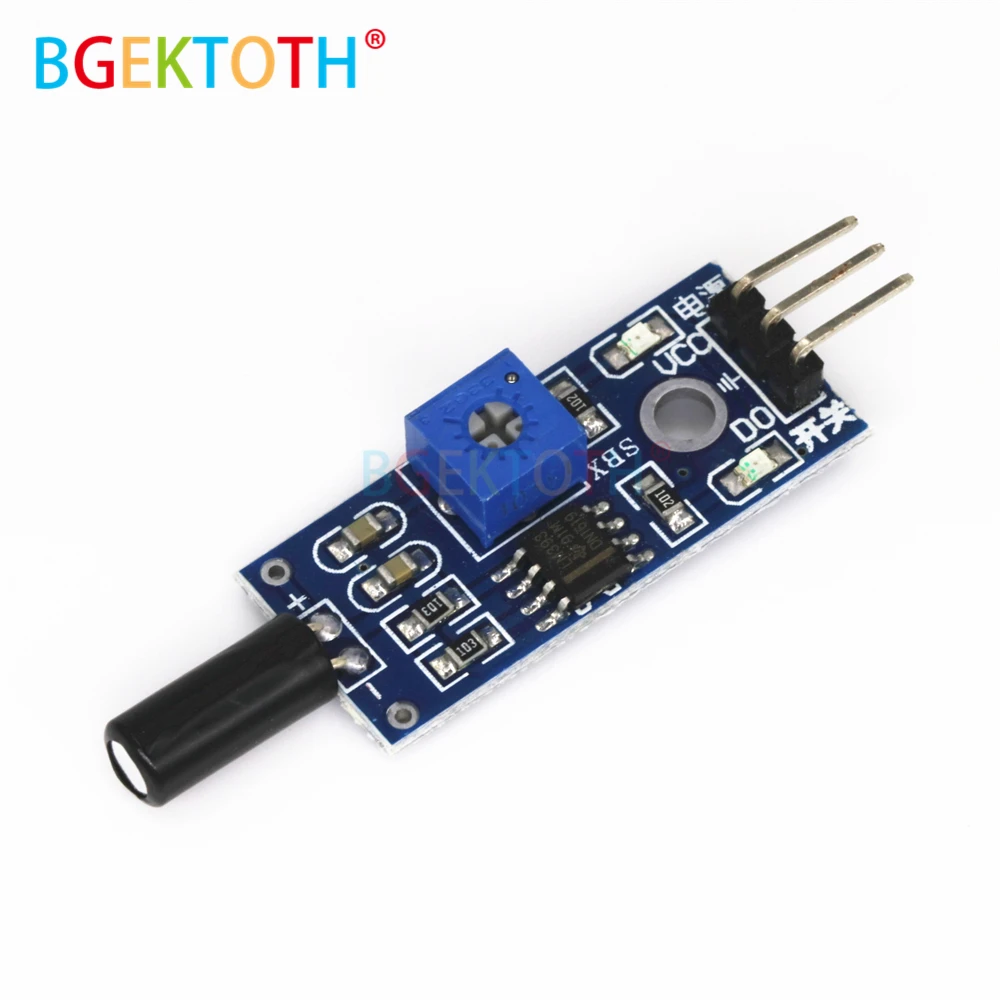 Vibration Sensor Module Normally Opened Type SW18010P Vibration switch alarm sensor module for Arduno
Vibration Sensor Module Normally Opened Type SW18010P Vibration switch alarm sensor module for Arduno