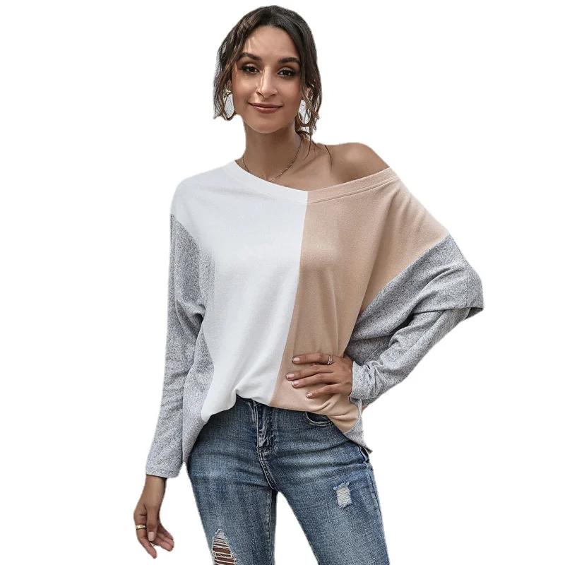 Women's New 2021 Leisure Sports Autumn Winter Two-color Splicing V-neck Leisure Fashion Trend Long Sleeve T-shirt Tops Vintage
Women's New 2021 Leisure Sports Autumn Winter Two-color Splicing V-neck Leisure Fashion Trend Long Sleeve T-shirt Tops Vintage