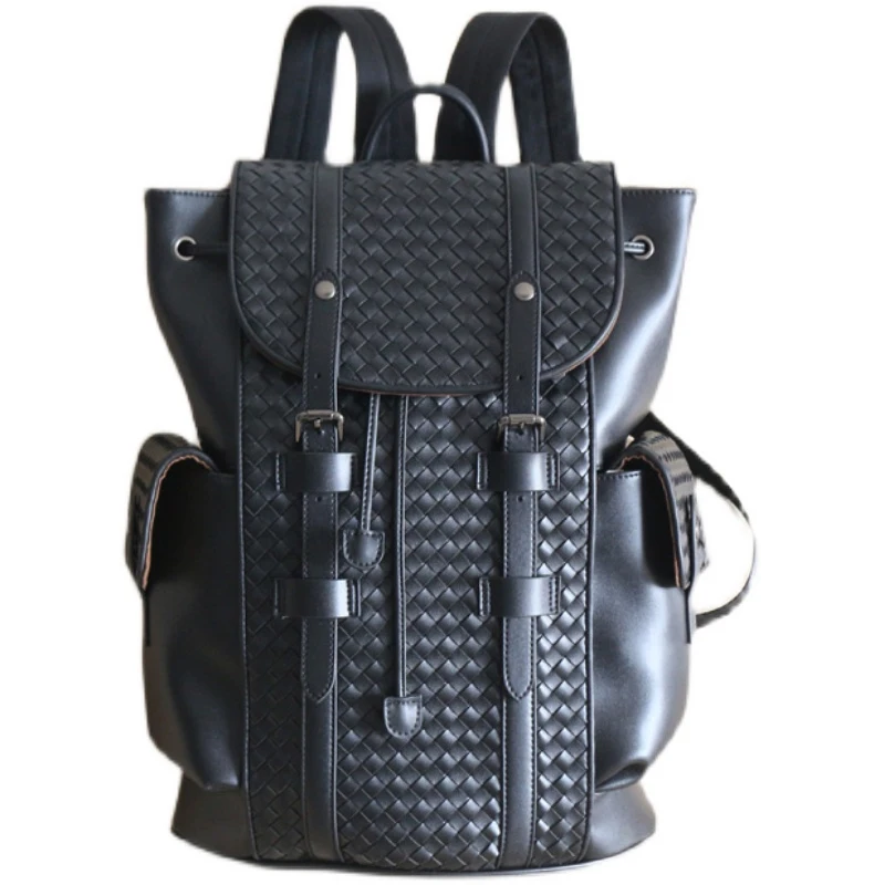 Luxury brand fashion men's backpack leather 100% hand-woven large-capacity flap backpack fashion simple 2021 new
Luxury brand fashion men's backpack leather 100% hand-woven large-capacity flap backpack fashion simple 2021 new