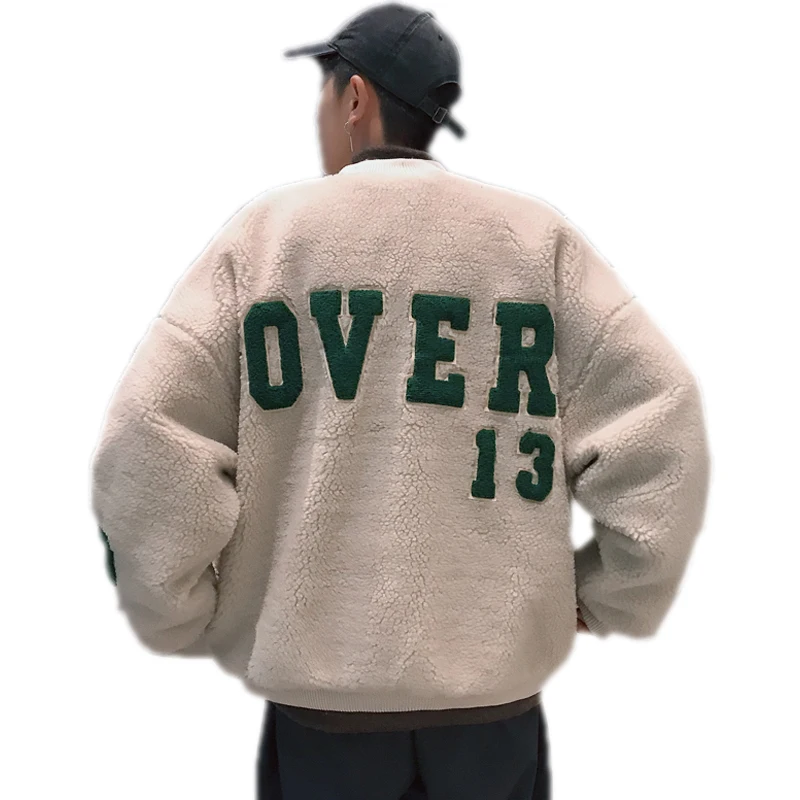 male Lamb Winter Hair Loos Warm Cashmere Thickening Cotton-padded clothes loose casual letter printing Bread served coat
male Lamb Winter Hair Loos Warm Cashmere Thickening Cotton-padded clothes loose casual letter printing Bread served coat