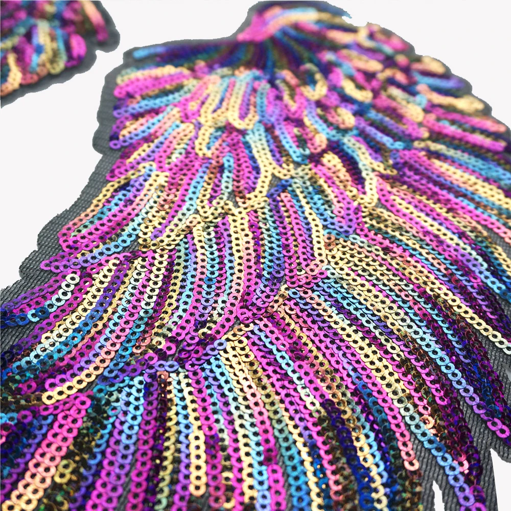 2pcs Rainbow Angel Wings Sequins Patches Iron On Sewing Patches Embroidered Badges for Clothes DIY Appliques
2pcs Rainbow Angel Wings Sequins Patches Iron On Sewing Patches Embroidered Badges for Clothes DIY Appliques