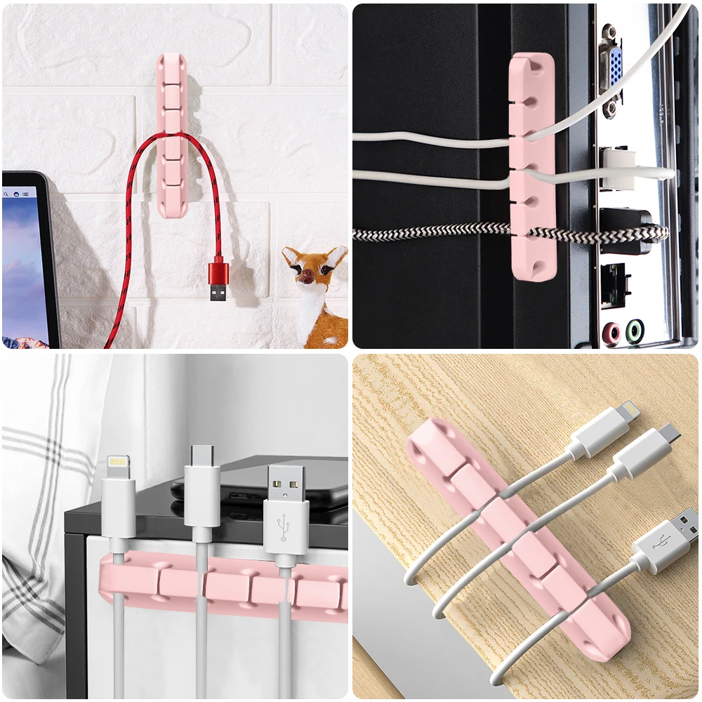 3 Pcs Cable Organizer Silicone Mobile Phone Charging Cable Holder Office Desk Mouse Keyboard Wire Sorting Clip USB Cable Winder
3 Pcs Cable Organizer Silicone Mobile Phone Charging Cable Holder Office Desk Mouse Keyboard Wire Sorting Clip USB Cable Winder